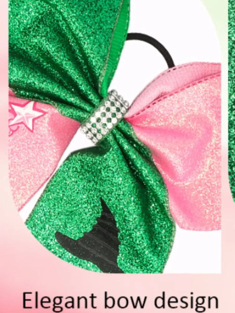 NWT 💚🩷Wicked Pink Green Hair Accessory Bow